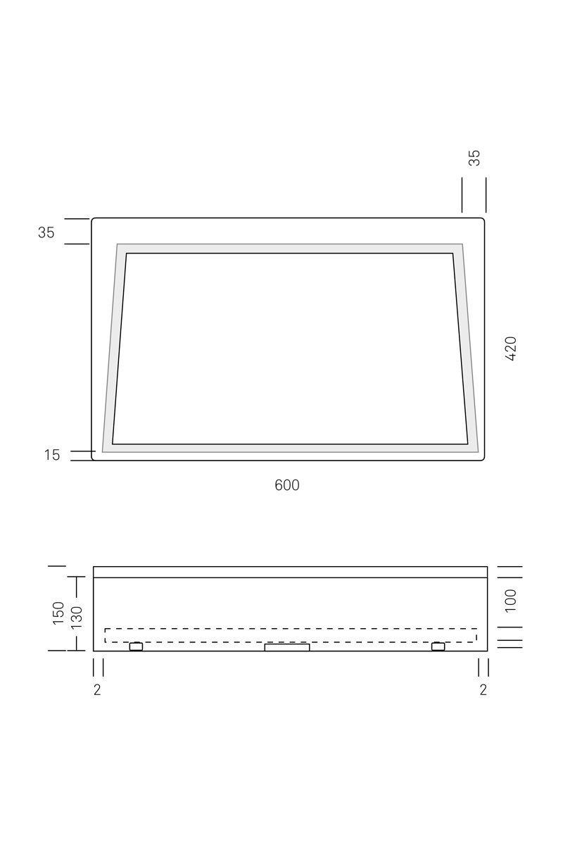 Breccia Medicea dell'Acquasanta sink drawings