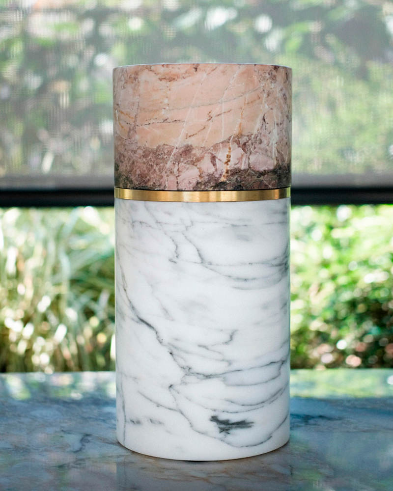 Breccia Medicea Acquasanta double vase