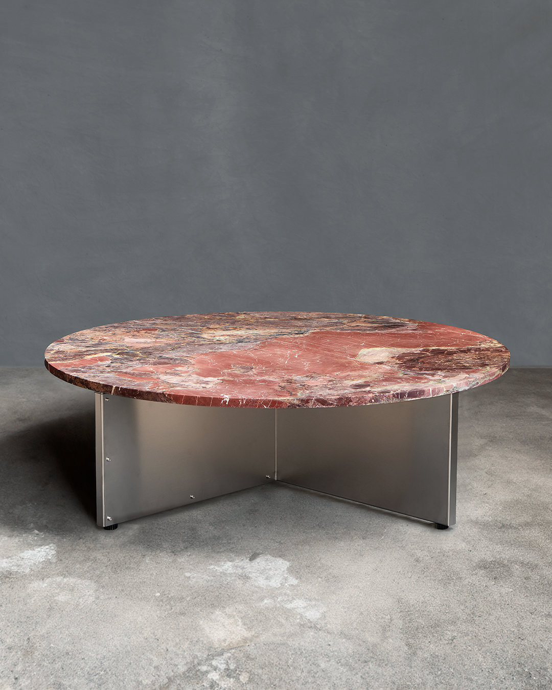 NM3 Breccia Acquasanta round coffee table